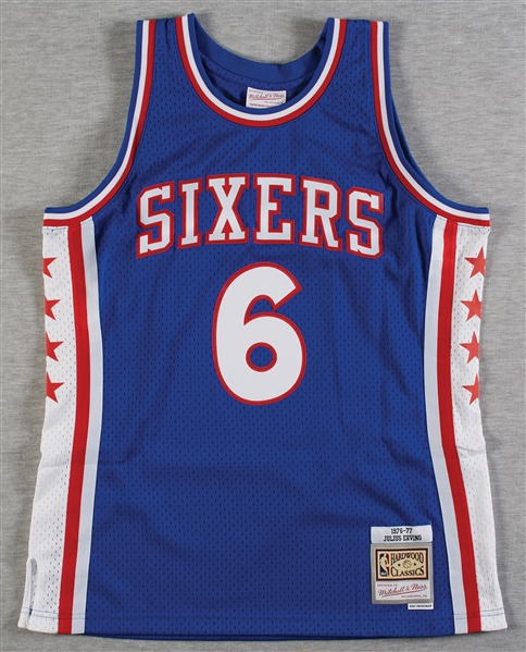 Julius Erving Signed 76ers Jersey with Multiple Inscriptions (6/6) (Fanatics)