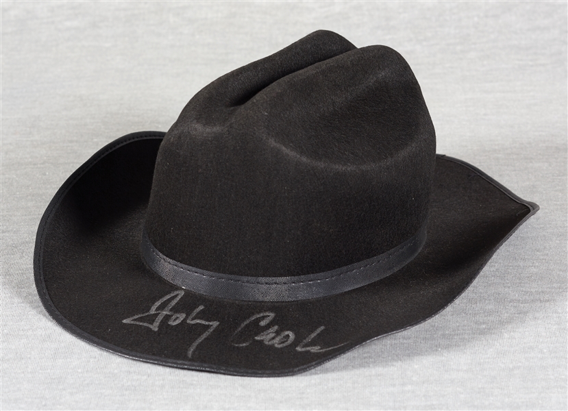Johnny Cash Signed Black Western-Style Hat (BAS)