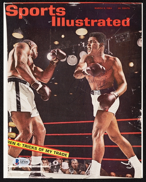 Muhammad Ali Signed Sports Illustrated Cover (1964) (BAS)