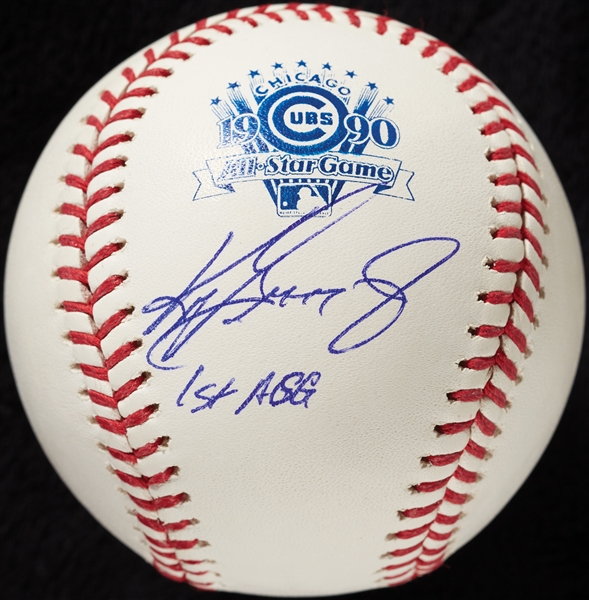 Ken Griffey Jr. Single-Signed 1990 ASG Game 1st ASG (BAS)