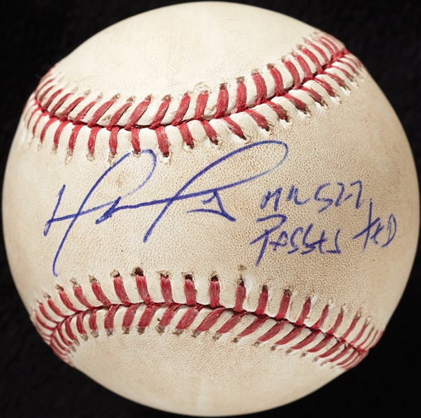David Ortiz Game-Used & Signed OML Baseball HR 522 Passes Ted (MLB) (Fanatics)