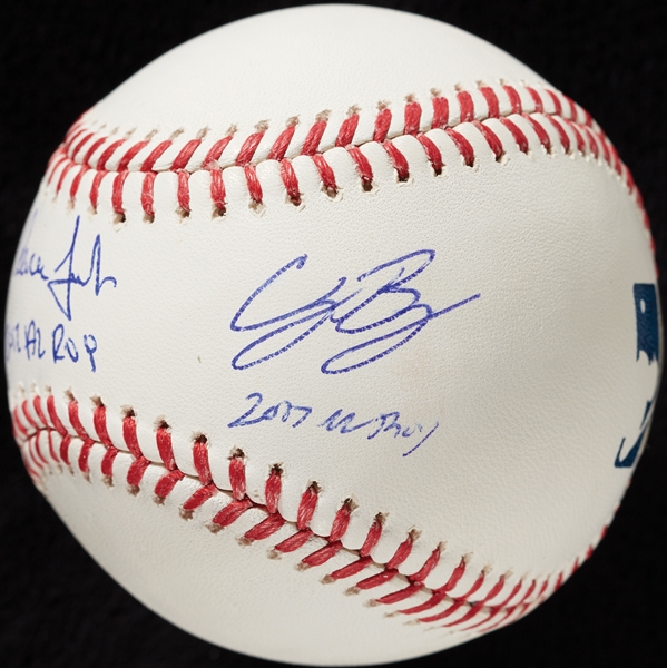 Aaron Judge & Cody Bellinger Dual-Signed ONL Baseball 2017 ROY (7/50) (MLB) (Fanatics)
