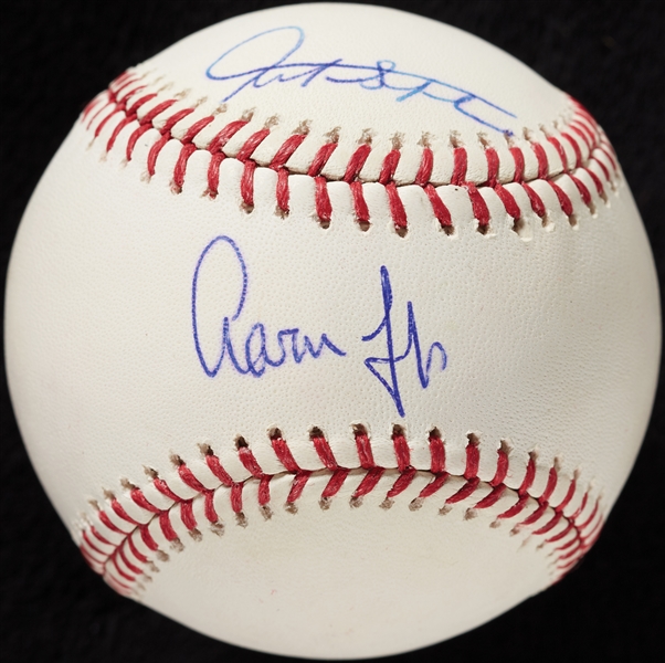 Aaron Judge & Giancarlo Stanton Dual-Signed OML Baseball (MLB) (Fanatics) 