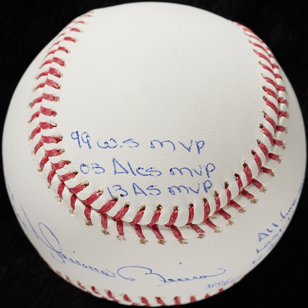 Mariano Rivera Single-Signed OML Baseball with Multiple Inscriptions (100/142) (Steiner)
