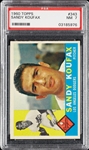 1960 Topps Sandy Koufax No. 343 PSA 7