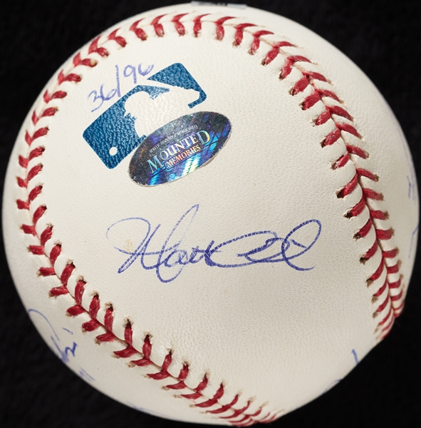 Cubs Greats Pitchers Signed OML Baseball (5) with Wood, Prior, Maddux, Zambrano, Clement (MLB) (Fanatics)