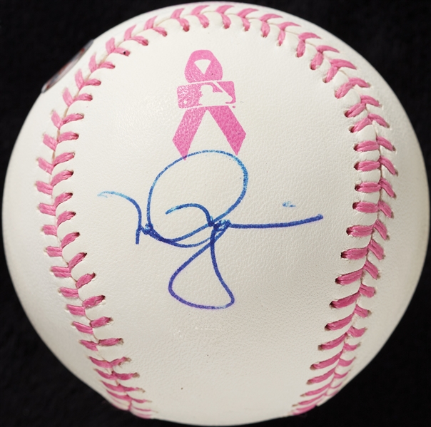 Mark McGwire Single-Signed OML Pink Baseball (PSA/DNA)