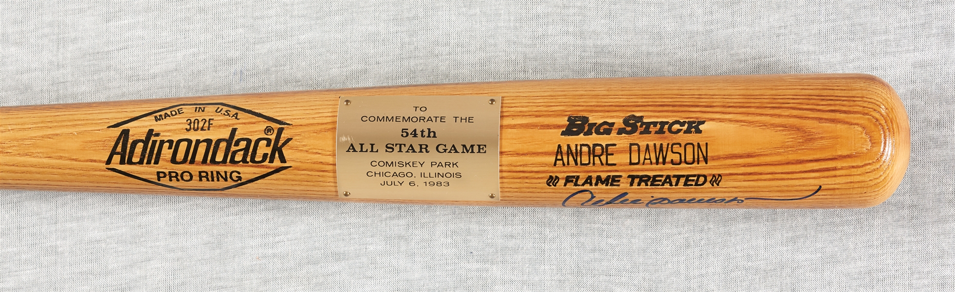 Andre Dawson Signed 1983 All-Star Game Commemorative Adirondack Bat (Fanatics/Dawson LOA)