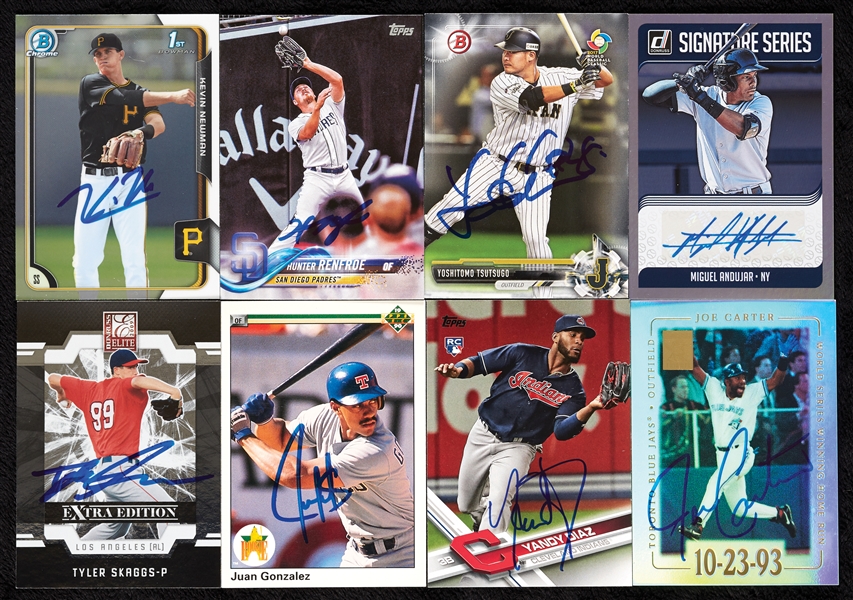 MLB Stars Past & Present Signed Trading Card Hoard (590)