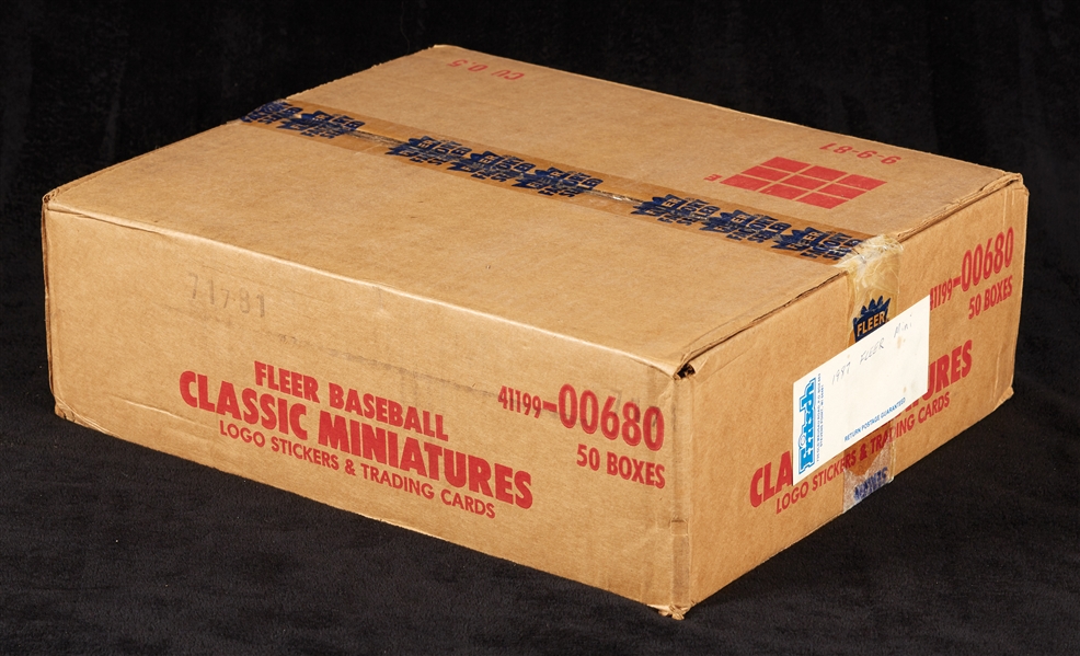 1987 & 1988 Fleer Mini Baseball Cases (2)