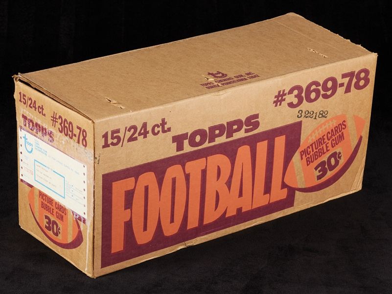 1978 Topps Football Cello Pack Empty Case (Fritsch)