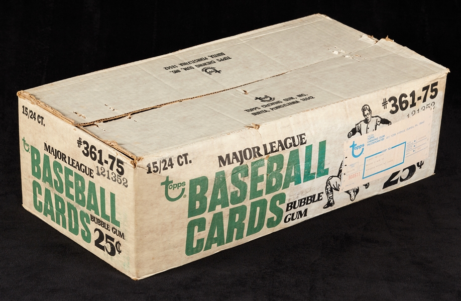 1975 Topps Baseball Cello Pack Empty Case (Fritsch)
