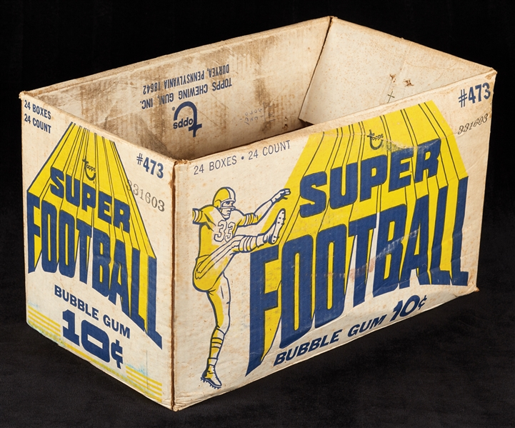 1970 Topps Football Supers Empty Case (Fritsch)