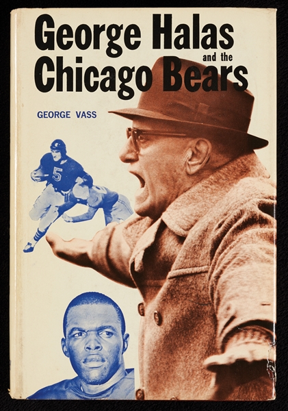 George Halas Signed Halas and the Chicago Bears Book (BAS)