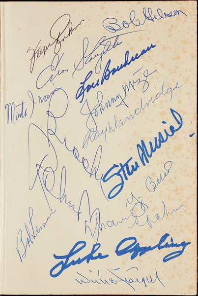 Baseball's Hall of Fame Multi-Signed Book with (21) Signatures (BAS)