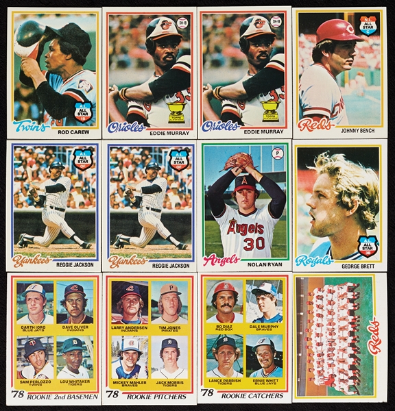 Large Hoard of High-Grade 1978 Topps Baseball, 100 Hall of Famers (2,750)
