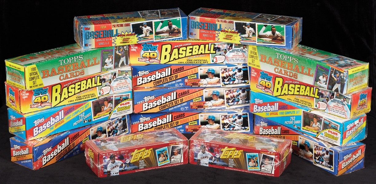 1990-97 Topps Baseball Factory Sets (16)