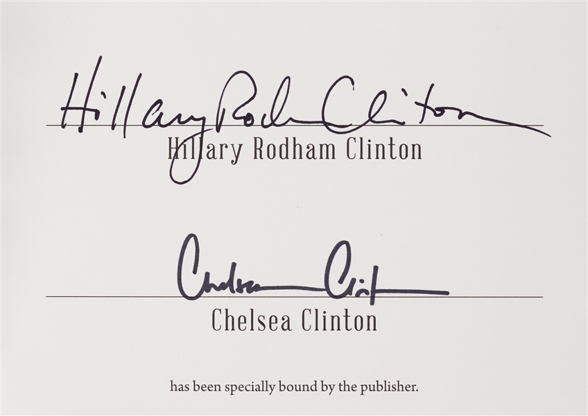 Hillary Rodham Clinton & Chelsea Clinton Signed Gutsy Women Book 