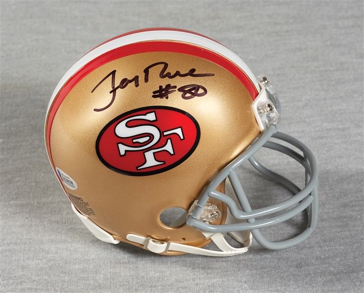 Jerry Rice Signed 49ers Mini-Helmet (BAS)