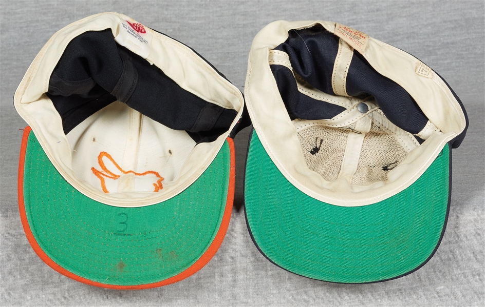 1960s-1980s Game-Worn Baseball Caps Group (10)