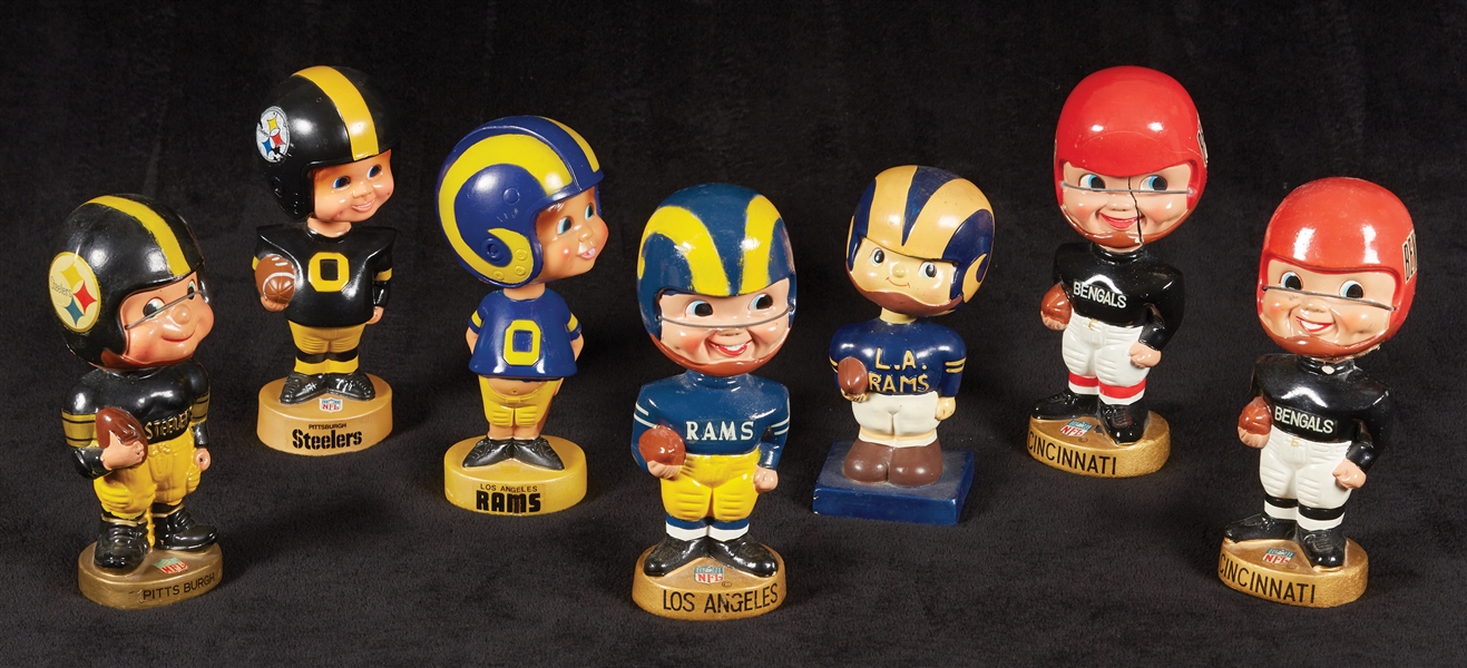 1960s and 1970s Bobbin Heads from Rams, Steelers and Bengals (7)