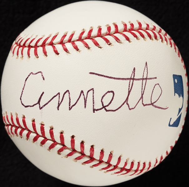 Annette Funicello Single-Signed OML Baseball (PSA/DNA)