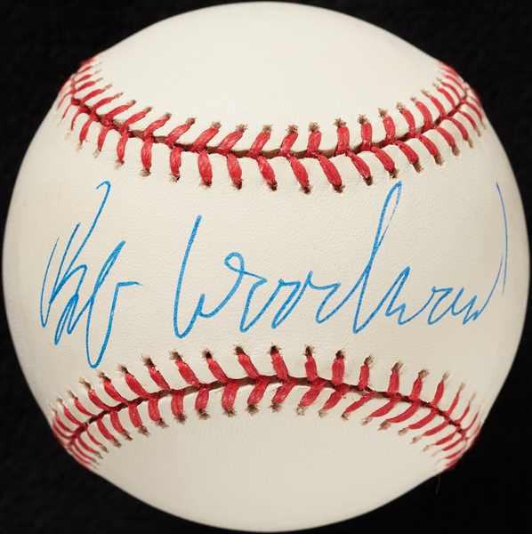 Bob Woodward (Watergate) Single-Signed OAL Baseball (PSA/DNA)