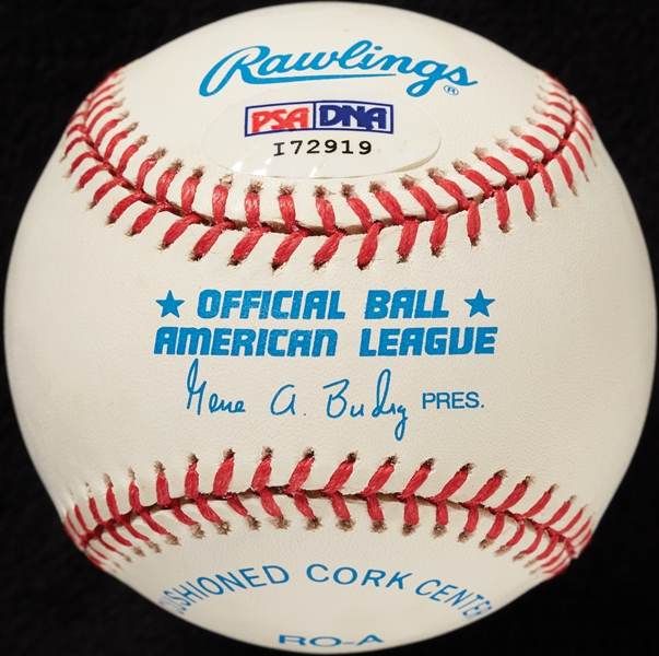 Bob Woodward (Watergate) Single-Signed OAL Baseball (PSA/DNA)