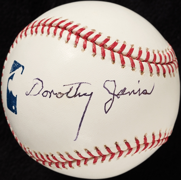 Dorothy Janis (Silent Film Actress) Single-Signed OML Baseball (PSA/DNA)