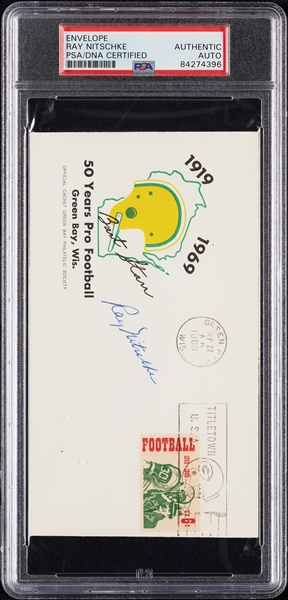 Ray Nitschke Signed Packers FDC (PSA/DNA)