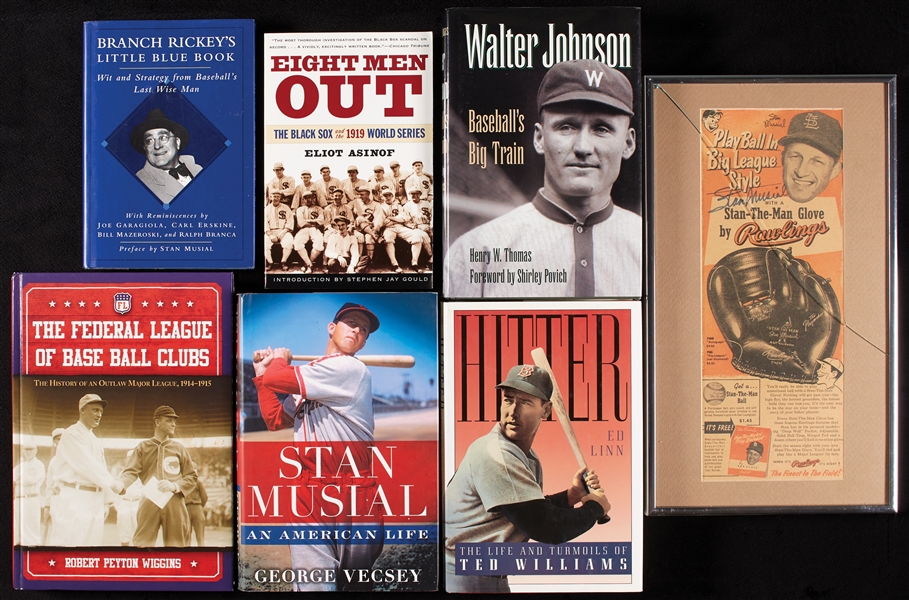 Enormous Pile of Classic Baseball Books (46)