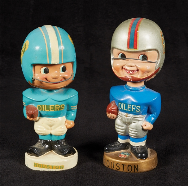 1960s Houston Oilers Bobbin Head Dolls (2)