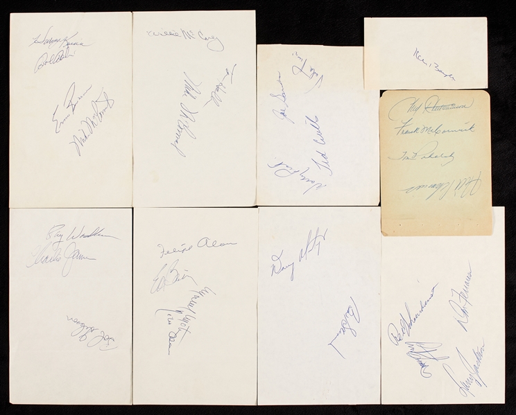 Signed Sheets from 1962 Colt Stadium - (125) Signatures with Boyer, Murtaugh