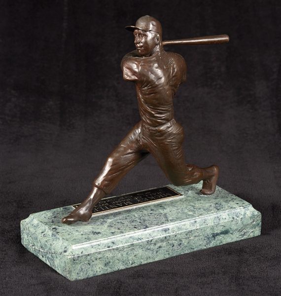 Mickey Mantle Bronze Figure and Uniformed Doll (2)