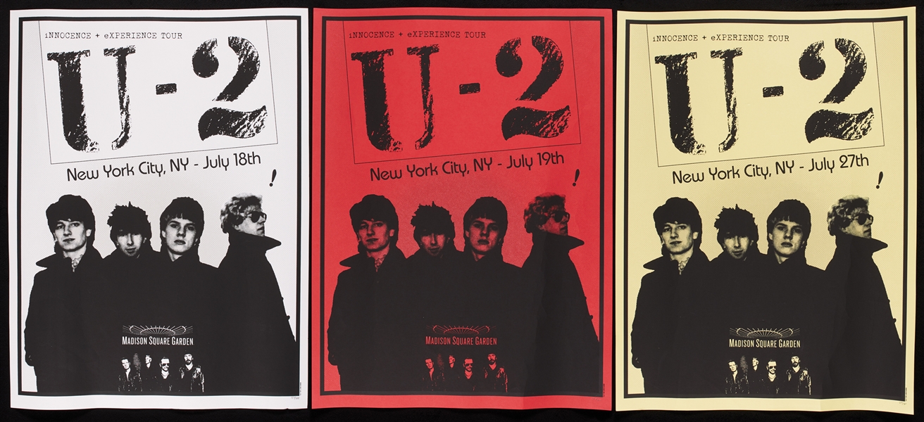 U2 Madison Square Garden Poster Group (3) (Limited to 300)