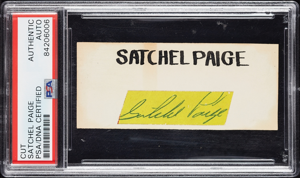 Satchel Paige Cut Signature (PSA/DNA)
