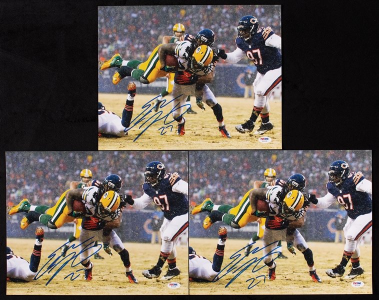 Eddie Lacy Signed Photos Group (PSA/DNA) (10)