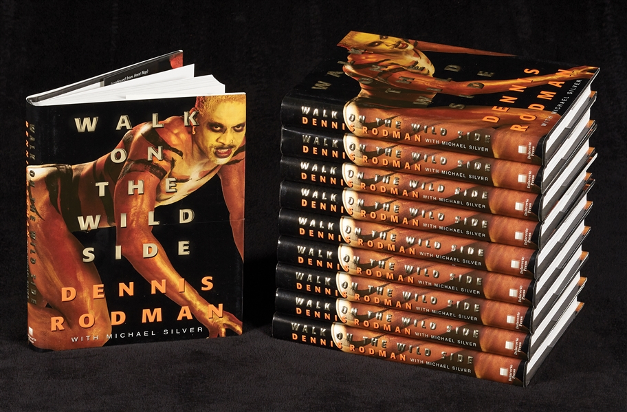 Dennis Rodman Signed Walk on the Wild Side Books Case (10)