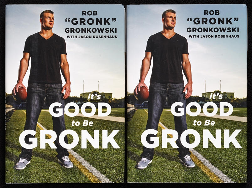 Rob Gronkowski Signed It's Good to be Gronk Books Pair (BAS) (2)