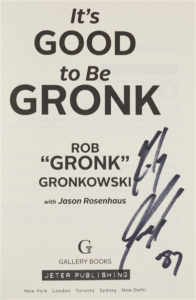 Rob Gronkowski Signed It's Good to be Gronk Books Pair (BAS) (2)