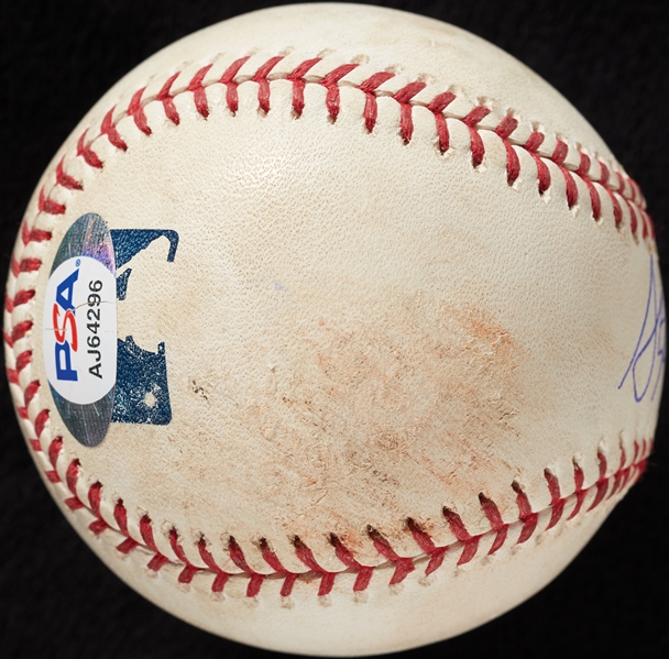 Stephen Strasburg Game-Used & Signed OML Baseball (Apr 27, 2019) (MLB) (PSA/DNA)
