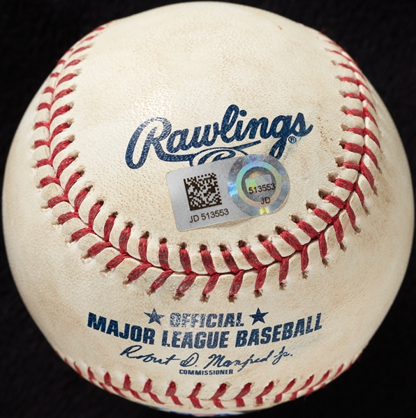 Stephen Strasburg Game-Used & Signed OML Baseball (Apr 27, 2019) (MLB) (PSA/DNA)