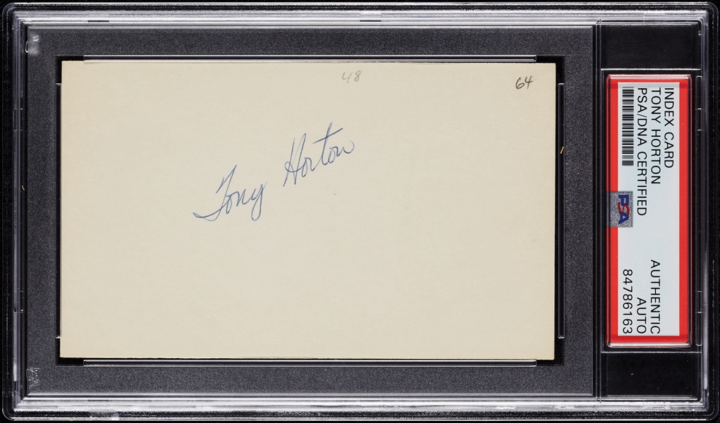 Tony Horton Signed 3x5 Index Card (PSA/DNA)