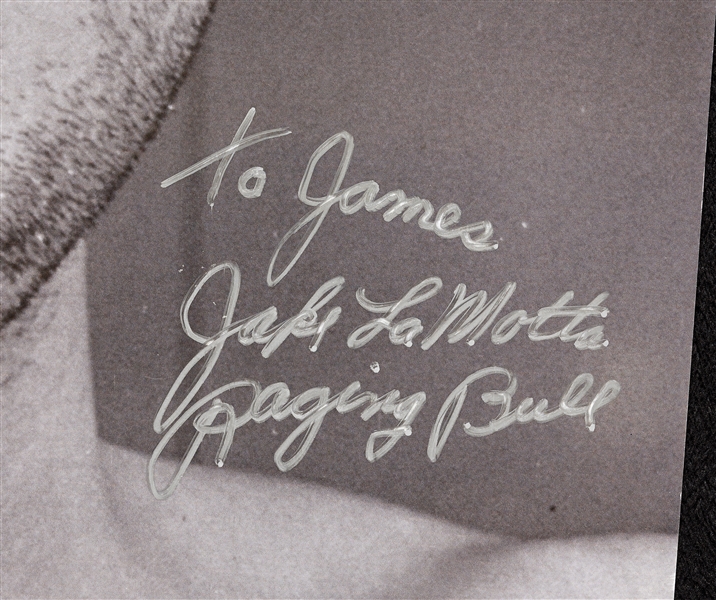 Jake LaMotta Signed 16x20 Photo Raging Bull (PSA/DNA)