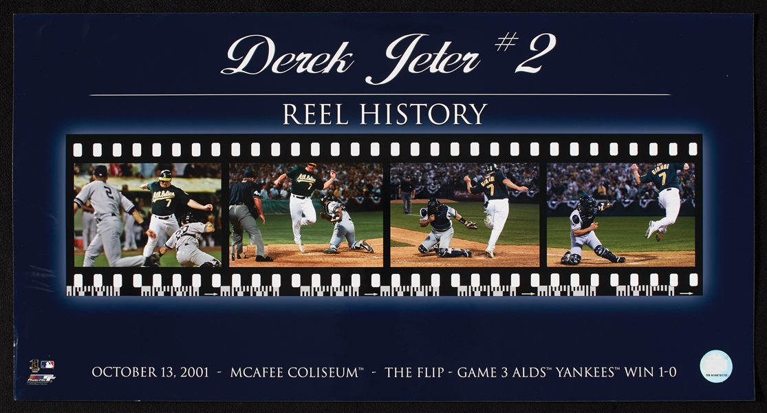 Derek Jeter Unsigned The Flip Reel History (MLB)