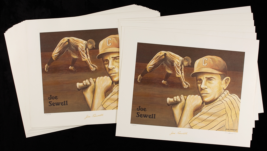 Joe Sewell Signed Don Sprague Lithos (Numbered to 750) (25)