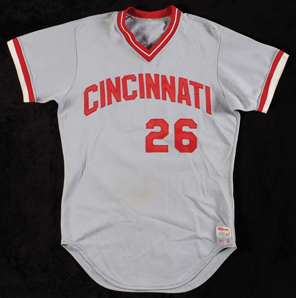 1981 Junior Kennedy Cincinnati Reds Game-Worn Jersey