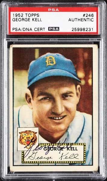 George Kell Signed 1952 Topps No. 246 (PSA/DNA)