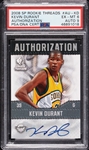 Kevin Durant Signed 2008 SP Rookie Threads Authorization RC PSA 6 (AUTO 9)