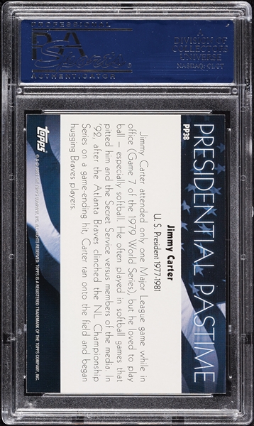 Jimmy Carter Signed 2004 Topps Presidential Pastime No. 38 (PSA/DNA)